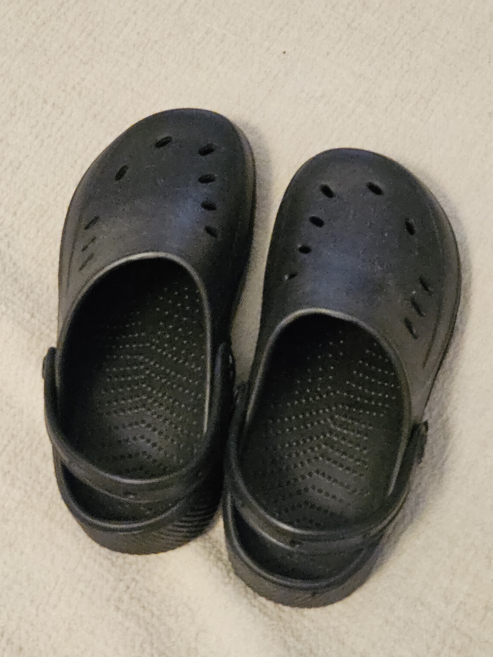 Kids Black Comfort Clog Sandals - Secure Slip-On